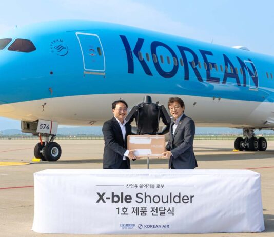 Un robot en el hombro y la mirada en el cielo: Korean Air da un salto al futuro con el X-ble Shoulder