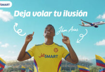 JetSMART y Jhon Arias invitan a dejar volar la ilusión rumbo a la gran fiesta del fútbol mundial